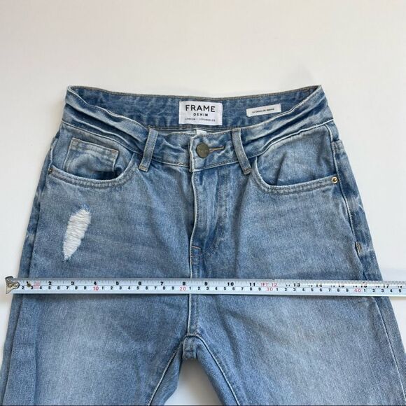 Frame Le Skinny De Jeanne Distressed Jeans Sz 25 - Picture 8 of 12
